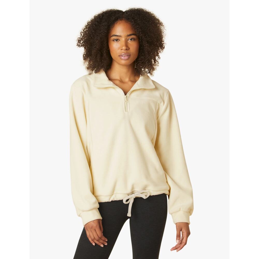 Beyond Yoga Terrain Pullover Sweater Cream Women’s Size Large